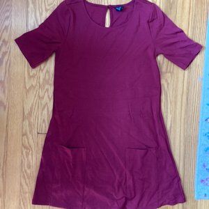 Red Shift Dress with Pockets - Forever 21